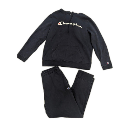 Champions Mens Large Sweatshirt and Sweatpants Set Blue - Picture 1 of 5